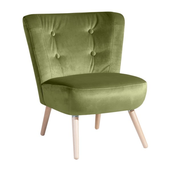 "Max Winzer Neele Velvet" žalias fotelis