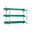 Žalios spalvos iš metalo kelių aukštų sieninė lentyna 60 cm Cool Retro – PT LIVING