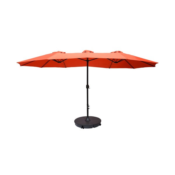 Oranžinis skėtis 456x270 cm Double - Rojaplast