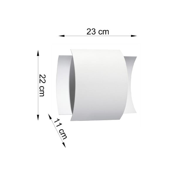 Baltas sieninis šviestuvas Sollux Forgmi-image-2