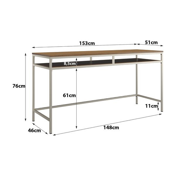 Rašomasis stalas 51x153 cm Bradford – Støraa-image-2