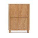 Natūralios spalvos spintelė iš uosio 100x134x40 cm Salaya – Kave Home
