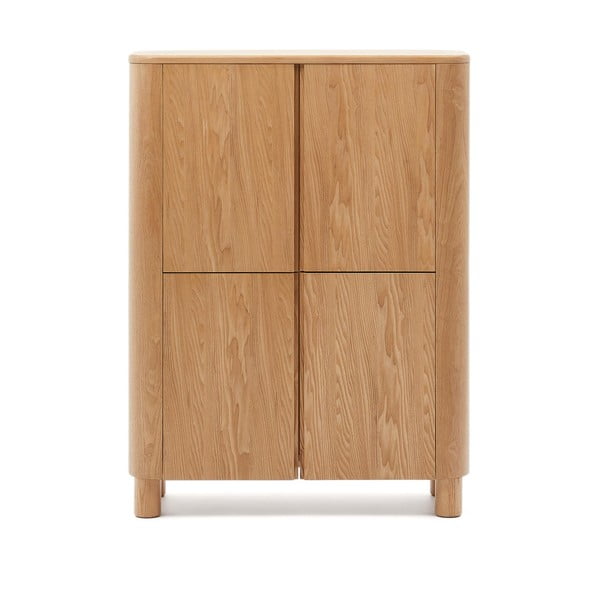 Natūralios spalvos spintelė iš uosio 100x134x40 cm Salaya – Kave Home