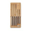 Peilių komplektas su stovu 5 vnt. su nerūdijančio plieno ašmenimis Elevate Bamboo – Joseph Joseph