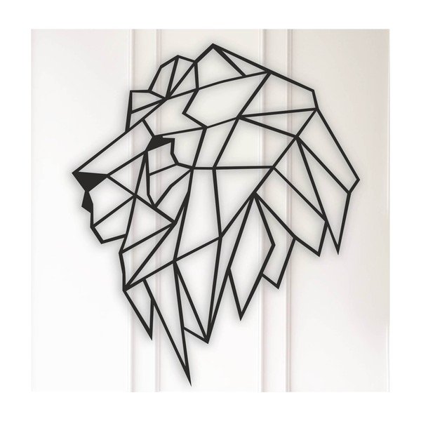 Juoda sienų apdaila Lion