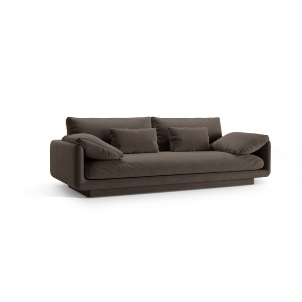 Iš velveto sofa rudos spalvos 220 cm Torino – Micadoni -image-2