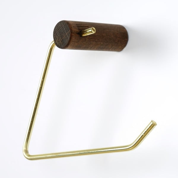 Ant sienos tvirtinamas medinis tualetinio popieriaus laikiklis - Kalune Design-image-4