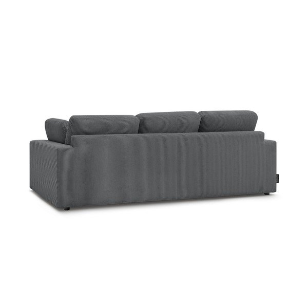 Tamsiai pilkos spalvos sofa iš kordinio velveto 250 cm Belair – Bobochic Paris-image-3