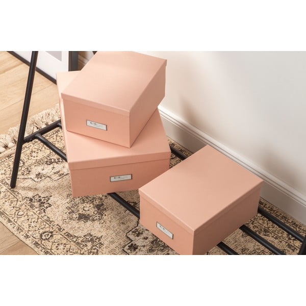 Daiktadėžė iš kartono su dangčiu 3 vnt. Inge – Bigso Box of Sweden-image-3