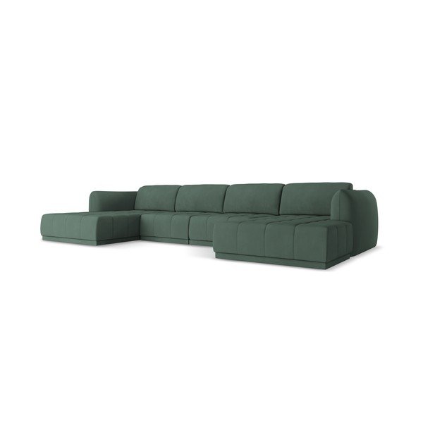Žalios spalvos kampinė sofa Hoku – Makamii-image-3