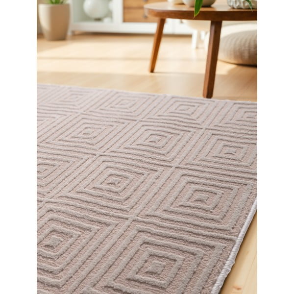 Kilimas smėlio spalvos 80x240 cm Perles Tourmaline – Elle Decoration-image-3