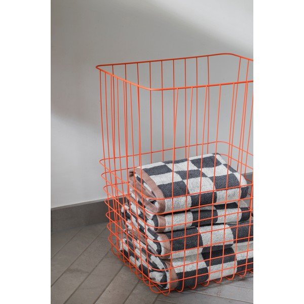 Iš metalo/iš tekstilės skalbinių krepšys oranžinės spalvos 64 l Store-It – Mette Ditmer Denmark-image-1