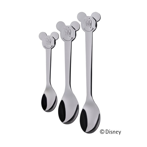 3 nerūdijančio plieno vaikiškų šaukštų rinkinys Cromargan® Mickey Mouse
