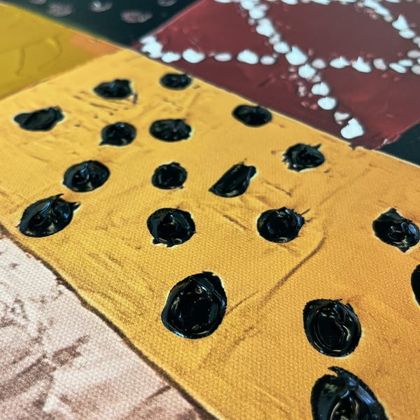 Paveikslas su rankomis dažytais elementais 70x100 cm Mae – Styler-image-3