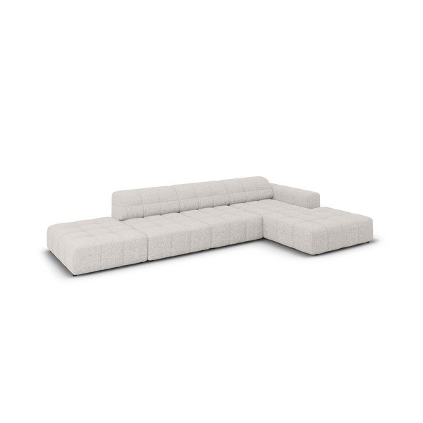 Kampinė sofa šviesiai pilkos spalvos (su dešiniuoju kampu) Chicago – Cosmopolitan Design-image-3