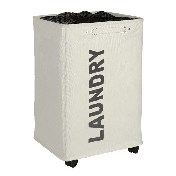 Smėlio spalvos skalbinių krepšys Wenko Quadro, 79,2 l-image-3