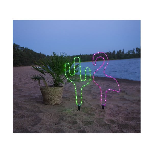 Kaktuso formos žalia lauko LED lempa Star Trading Tuby, aukštis 54 cm-image-3