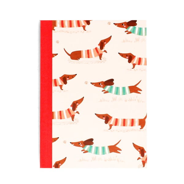 Užrašinė 60 psl. A6 Sausage Dog – Rex London