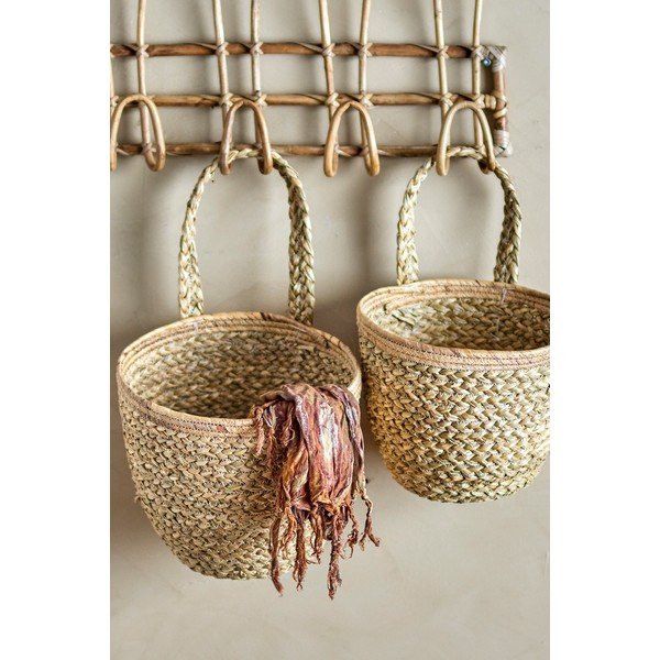 Iš jūržolės krepšiai 2 vnt. ø 26x41 cm Amia – Bloomingville-image-3