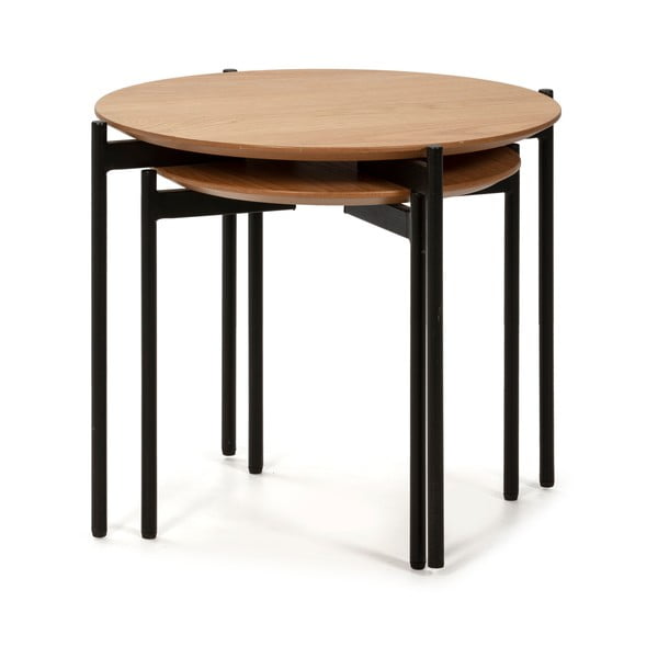 2 medinių staliukų rinkinys Marckeric Piera-image-2