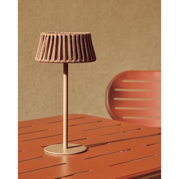 Stalinis/nešiojamas lauko šviestuvas LED saulės baterijos (aukštis 30 cm) Aldet – Kave Home-image-1