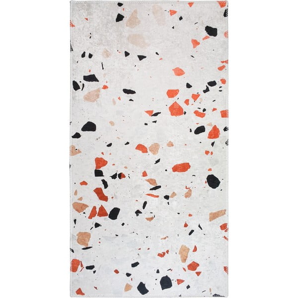 Skalbiamas oranžinės spalvos/dramblio kaulo spalvos kilimas 160x230 cm Italian Stone – Vitaus