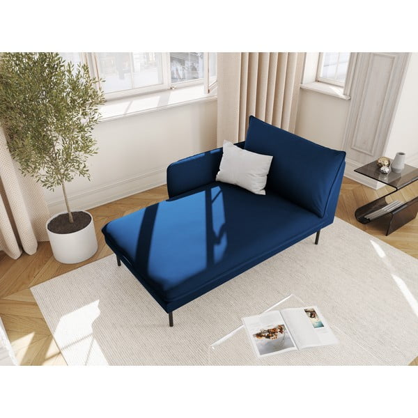 Mėlyna aksominė poilsio kėdė (kairiajame kampe) Vienna - Cosmopolitan Design-image-1