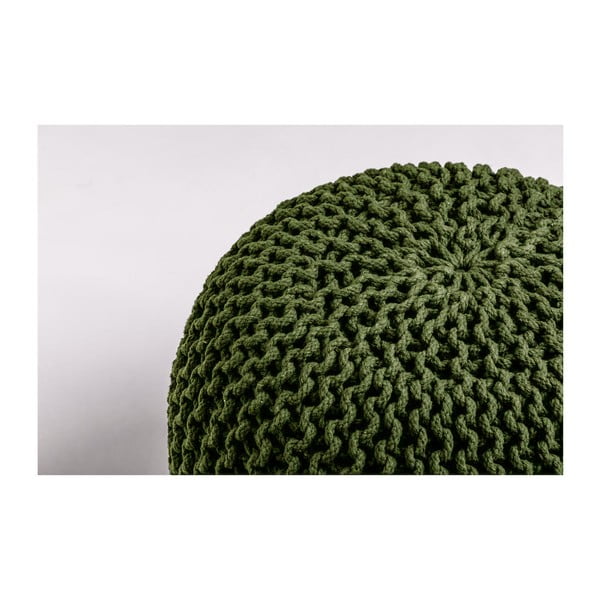 Alyvuogių žalios spalvos pufas Bonami Essentials Jagger-image-2