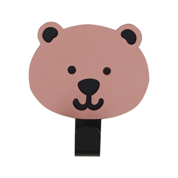 Su montavimu be gręžimo rožinės spalvos iš plieno kablys Bear Nupo – LIND DNA