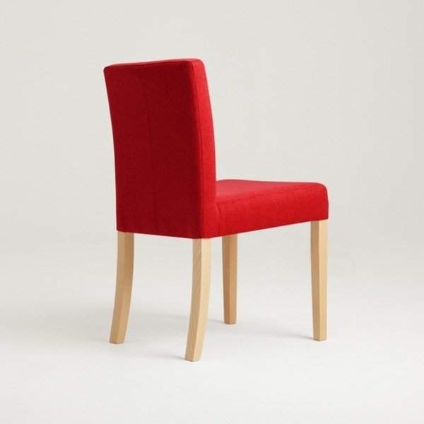 Raudona kėdė su natūraliomis kojomis Custom Form Wilton-image-3