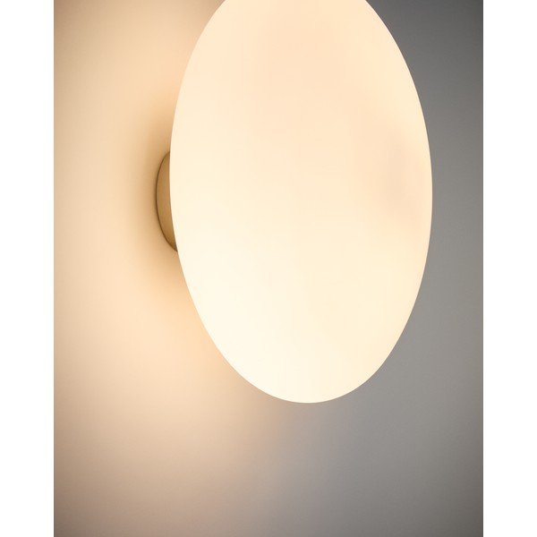 Baltos spalvos/sidabrinės spalvos sieninė lempa ø 26 cm Bamila – Kave Home-image-3