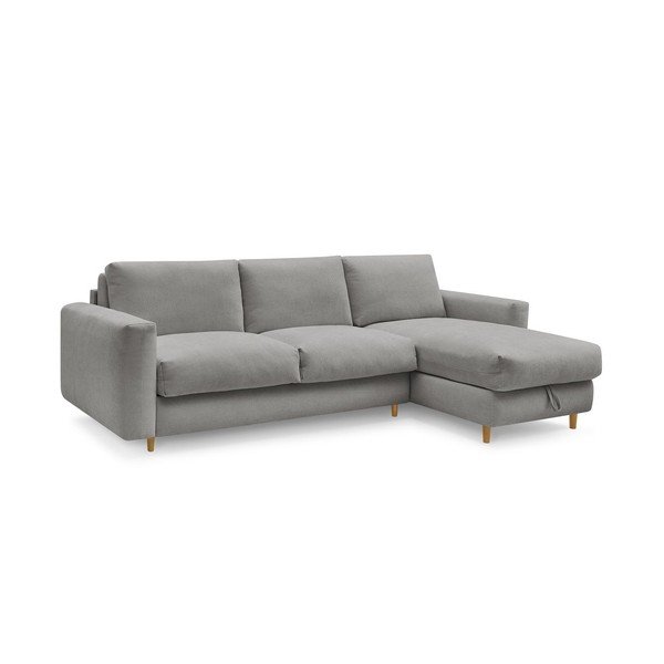 Pilkos spalvos kampinė sofa Nouveau Cocoone – Bobochic Paris-image-2