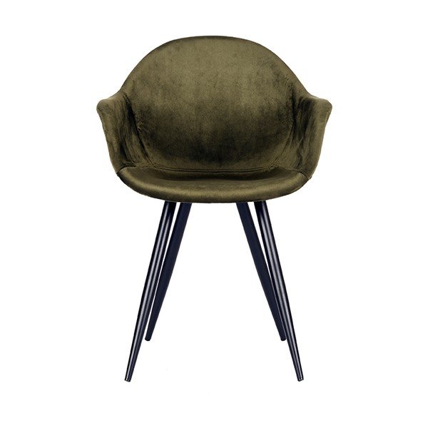 Valgomojo kėdės iš aksomo khaki spalvos 2 vnt. Forli – LABEL51-image-1