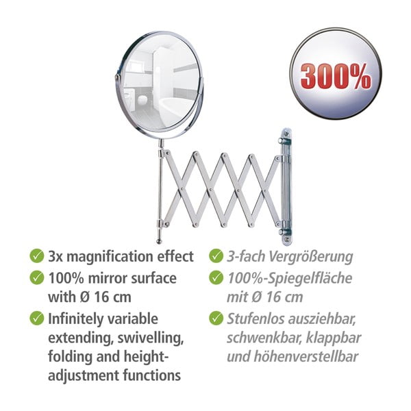 Kosmetinis didinantis veidrodis (3x) ø 17 cm Exclusive – Wenko-image-4