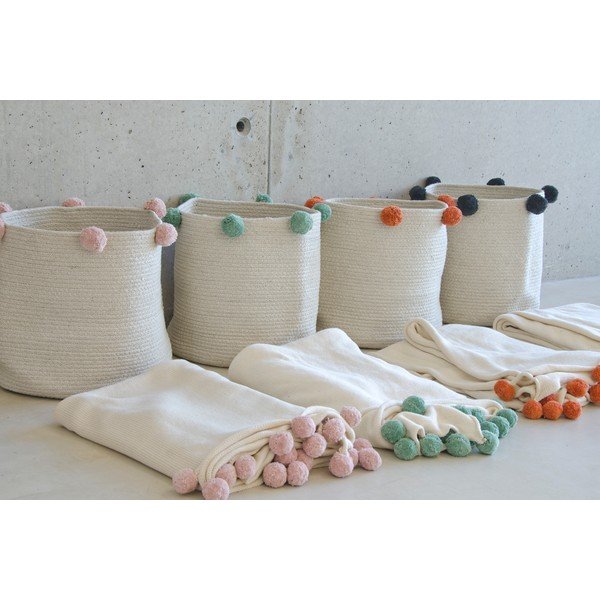 Iš tekstilės vaikiškas krepšys kreminės spalvos ø 30x30 cm Bubbly – Lorena Canals-image-3