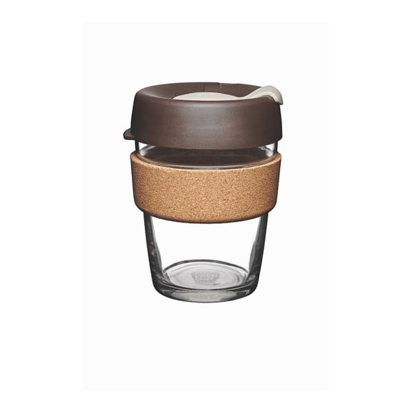 Kelioninis puodelis su dangteliu KeepCup Brew Cork Edition Almond, 340 ml