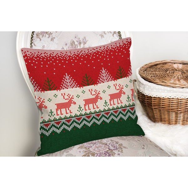 Dekoratyvinis pagalvės užvalkalas su Kalėdų motyvu 43x43 cm Merry Christmas – Mila Home-image-1