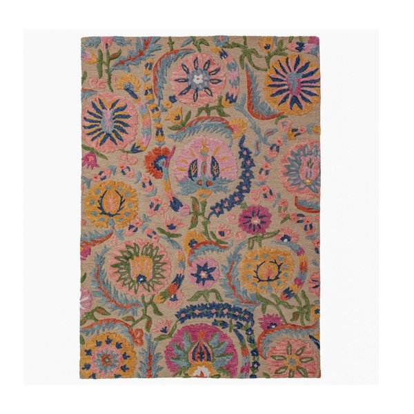 Rankų darbo iš vilnos kilimas 200x300 cm Amira Floral  – Flair Rugs