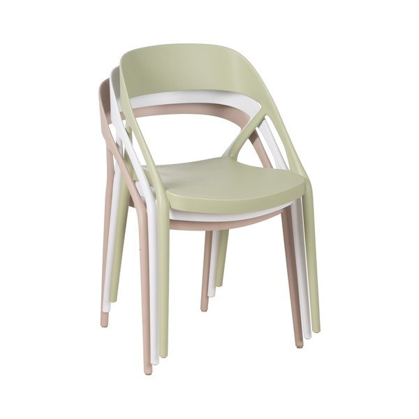 Iš plastiko valgomojo kėdės baltos spalvos 2 vnt. – Ixia-image-3