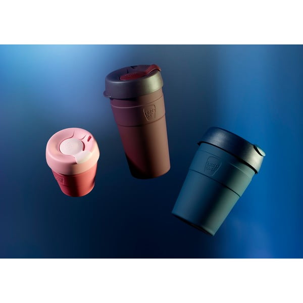 Tamsiai mėlynas kelioninis puodelis su dangteliu KeepCup Spruce Thermal, 340 ml-image-1