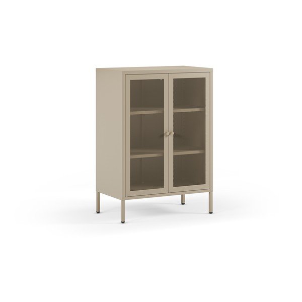 Kreminės spalvos iš metalo spintelė 70x100x40 cm Fayna – Marckeric-image-3