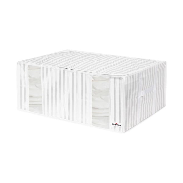 Baltai pilka vakuuminė dėžė Compactor Stripes, plotis 50 cm
