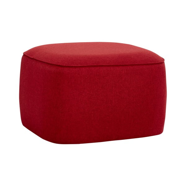 Raudonos spalvos pufas Hübsch Cube