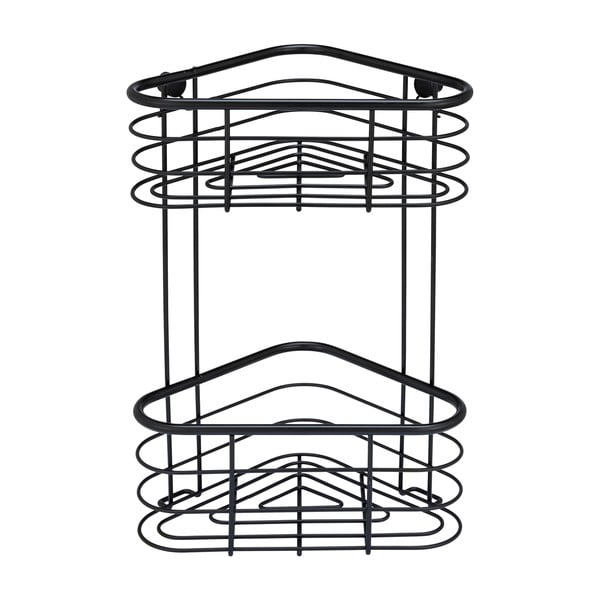 Juoda kampinė dušo lentyna Weko Trestina, 25 x 35 cm-image-3