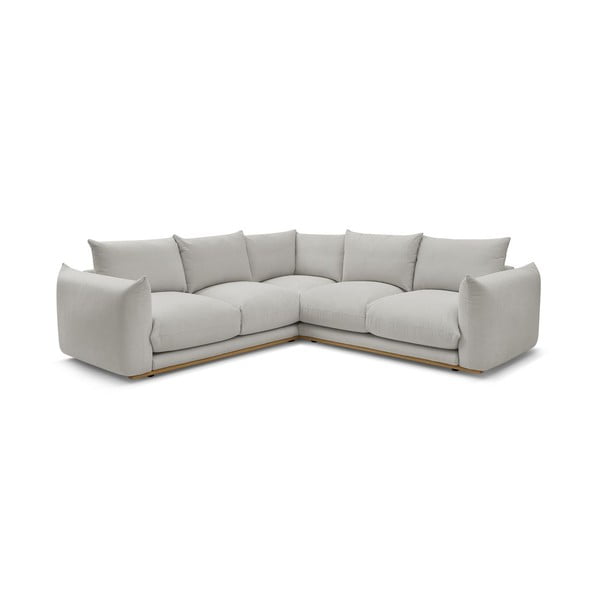 Kampinė sofa šviesiai pilkos spalvos Ernest – Bobochic Paris