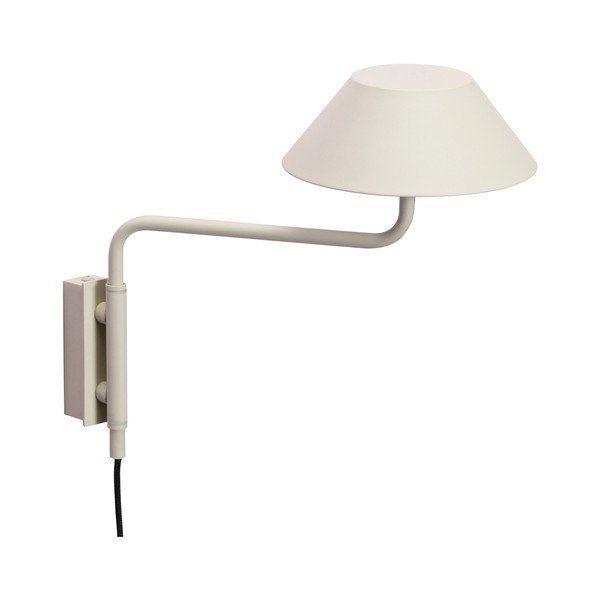 Smėlio spalvos iš metalo sieninė lempa LED su pritemdymo funkcija su kištuku ø 30 cm Cover – Hübsch