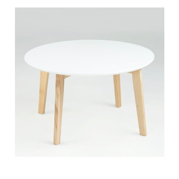 Baltas kavos staliukas "Actona Molina", ⌀ 80 cm