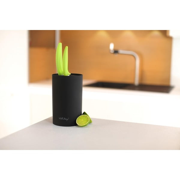 Juodas peilių stovas Vialli Design Universal-image-2