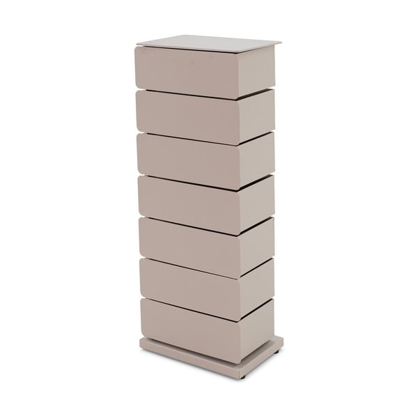 Taupe spalvos iš metalo šoninė spintelė 37x99x26 cm Joey – Spinder Design-image-4