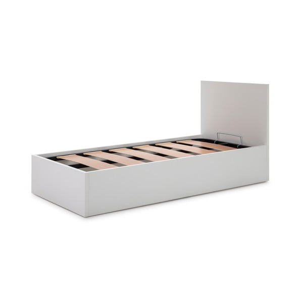 Balta lova su dėže ir grotelėmis 90x190 cm Kronos - Marckeric-image-2